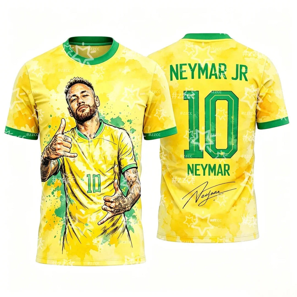 Neymar Jr Brazil Football Fan T-Shirt