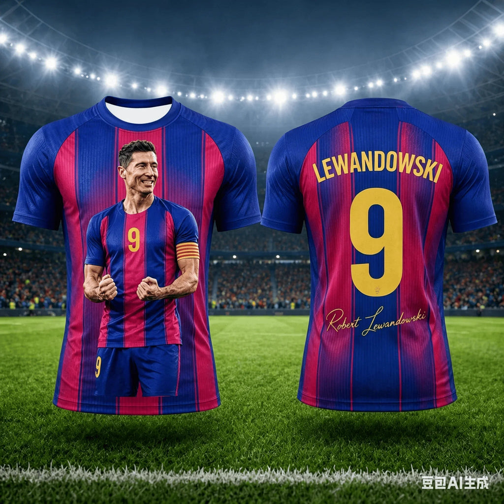 Kids Robert Lewandowski Football T-Shirt