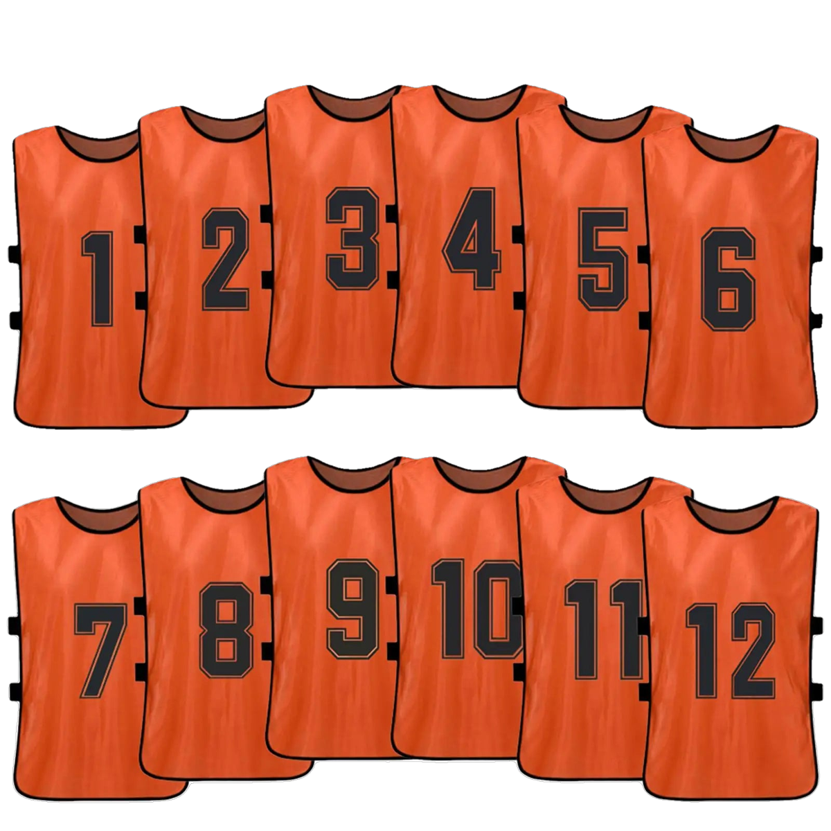 Numbered Football Training Bibs – 6 & 12 Piece Sets