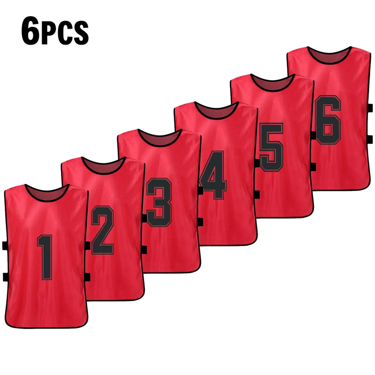 Numbered Football Training Bibs – 6 & 12 Piece Sets