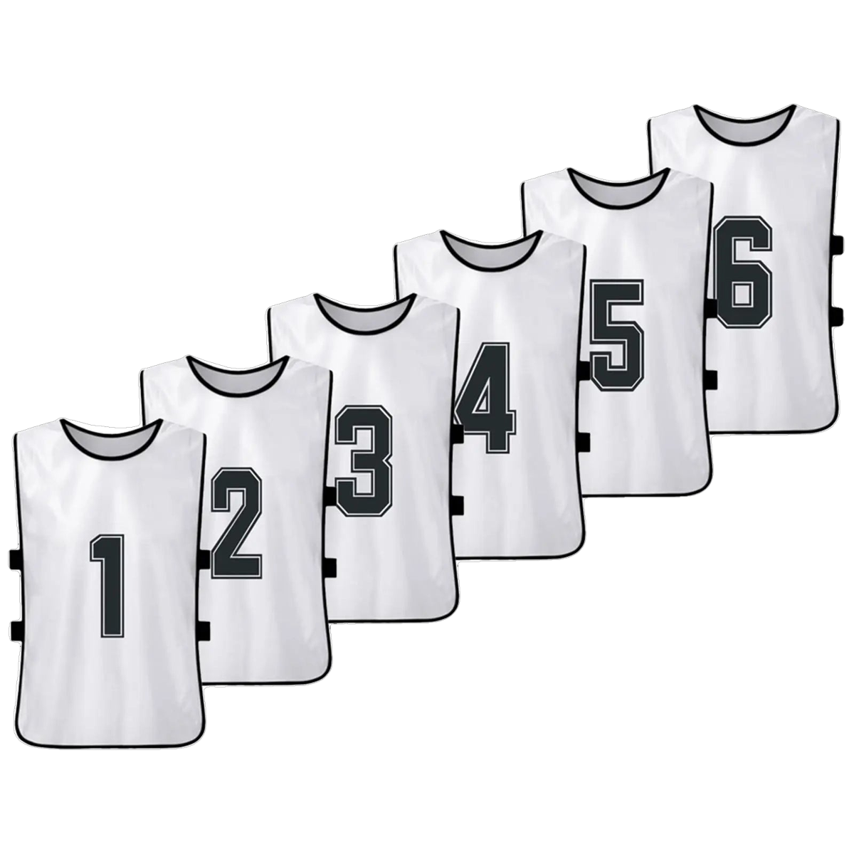 Numbered Football Training Bibs – 6 & 12 Piece Sets