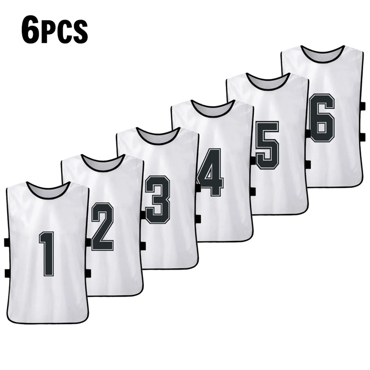 Numbered Football Training Bibs – 6 & 12 Piece Sets