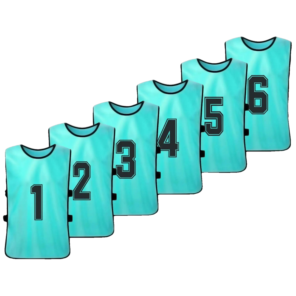 Numbered Football Training Bibs – 6 & 12 Piece Sets