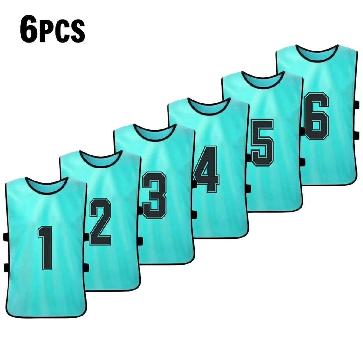 Numbered Football Training Bibs – 6 & 12 Piece Sets