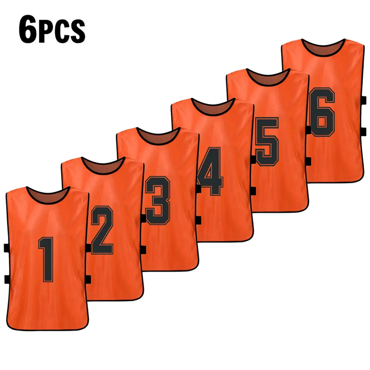 Numbered Football Training Bibs – 6 & 12 Piece Sets