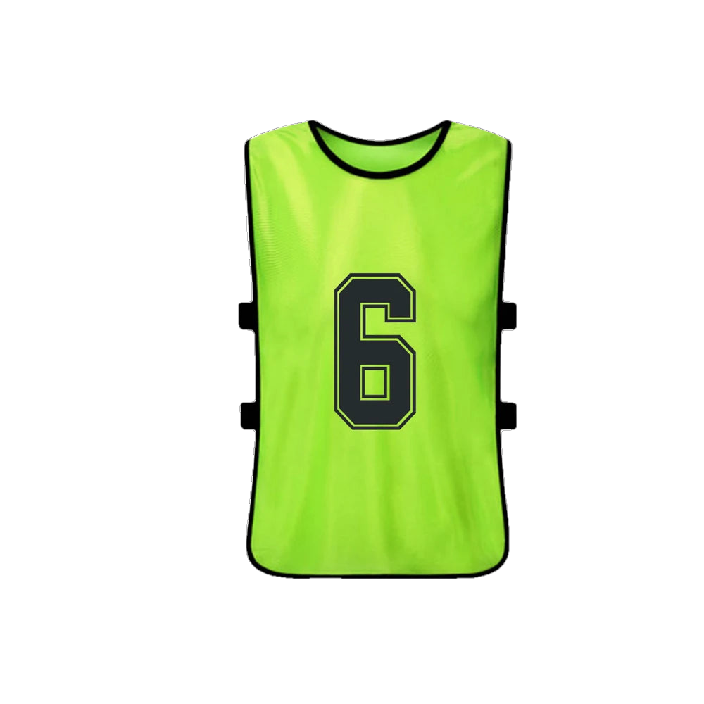 Numbered Football Training Bibs – 6 & 12 Piece Sets