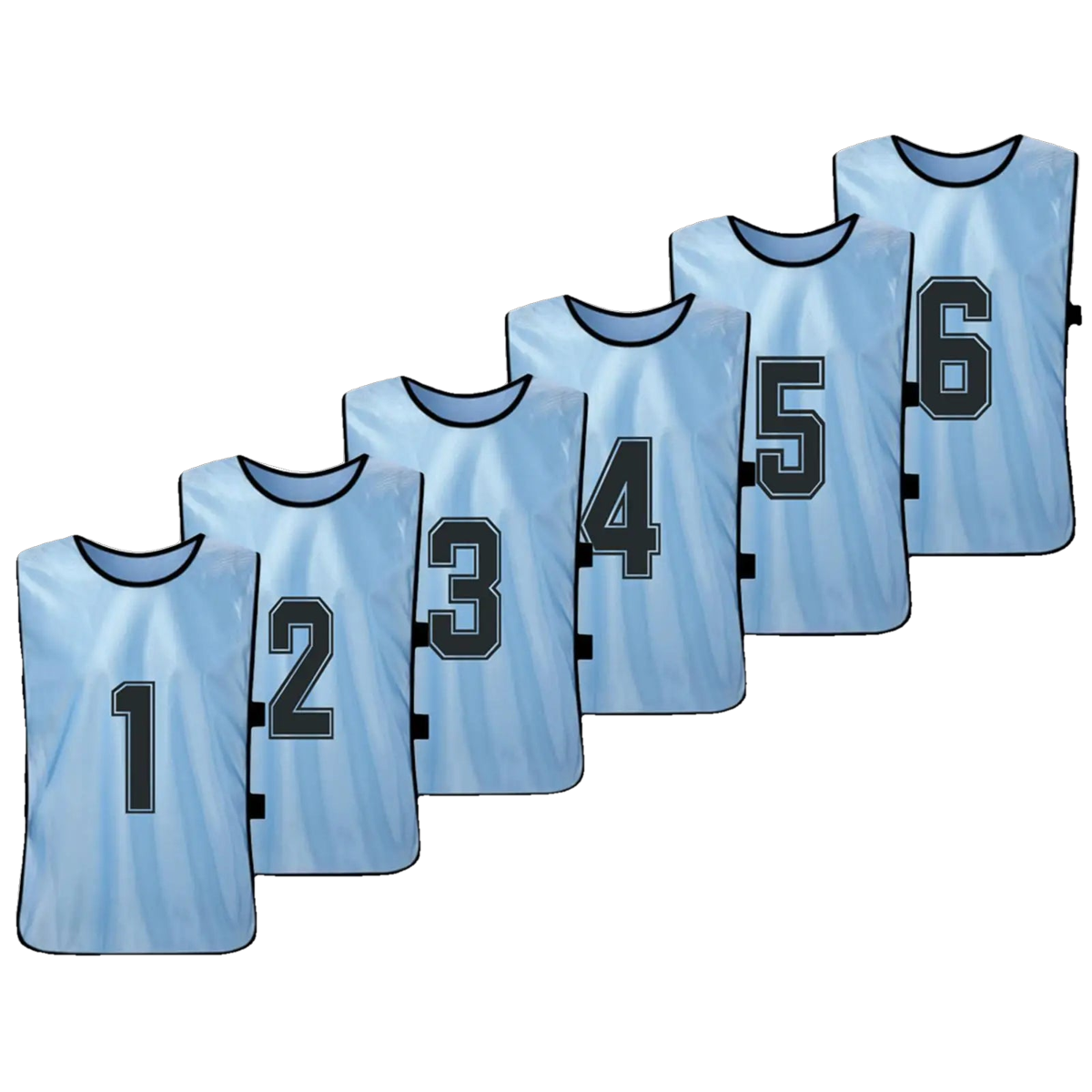 Numbered Football Training Bibs – 6 & 12 Piece Sets