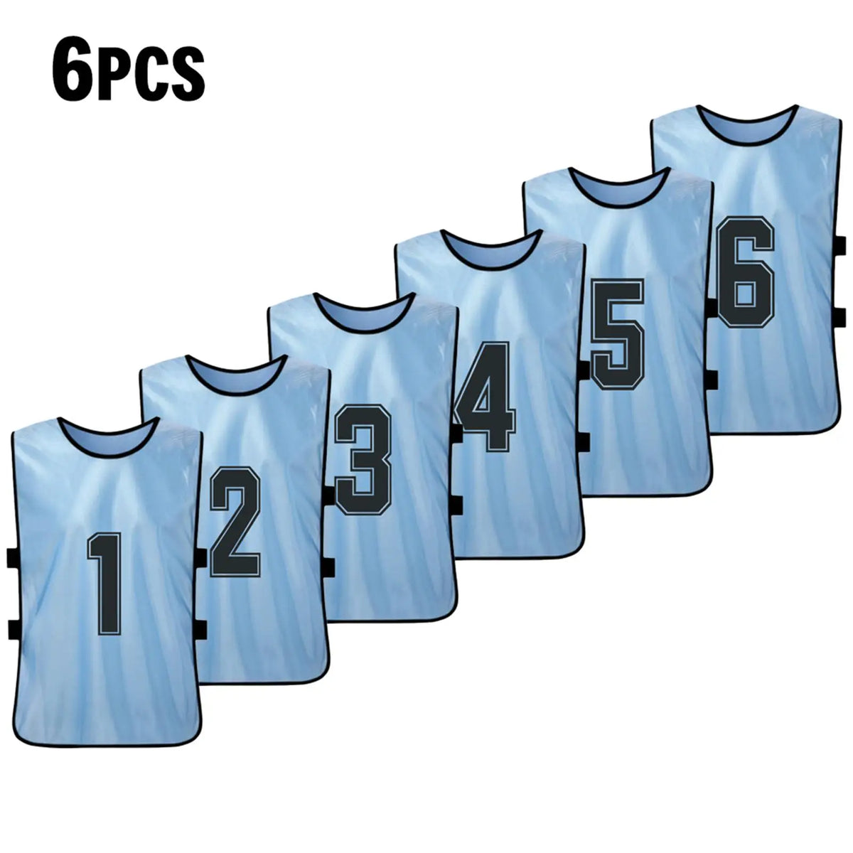 Numbered Football Training Bibs – 6 & 12 Piece Sets