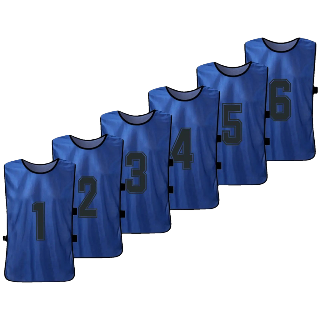 Numbered Football Training Bibs – 6 & 12 Piece Sets