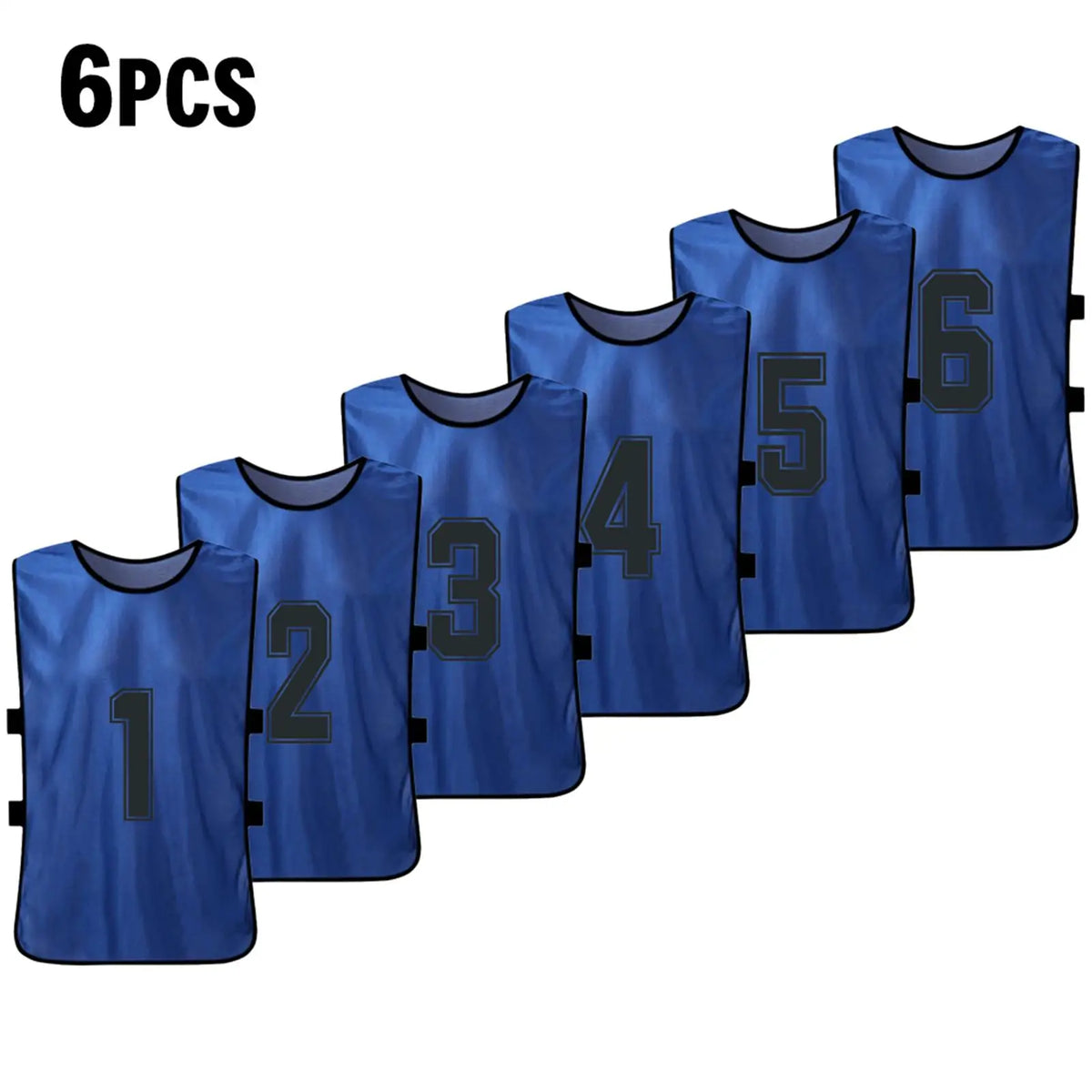 Numbered Football Training Bibs – 6 & 12 Piece Sets