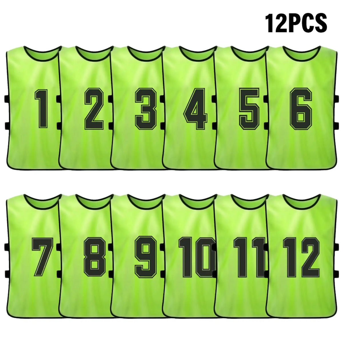 Numbered Football Training Bibs – 6 & 12 Piece Sets