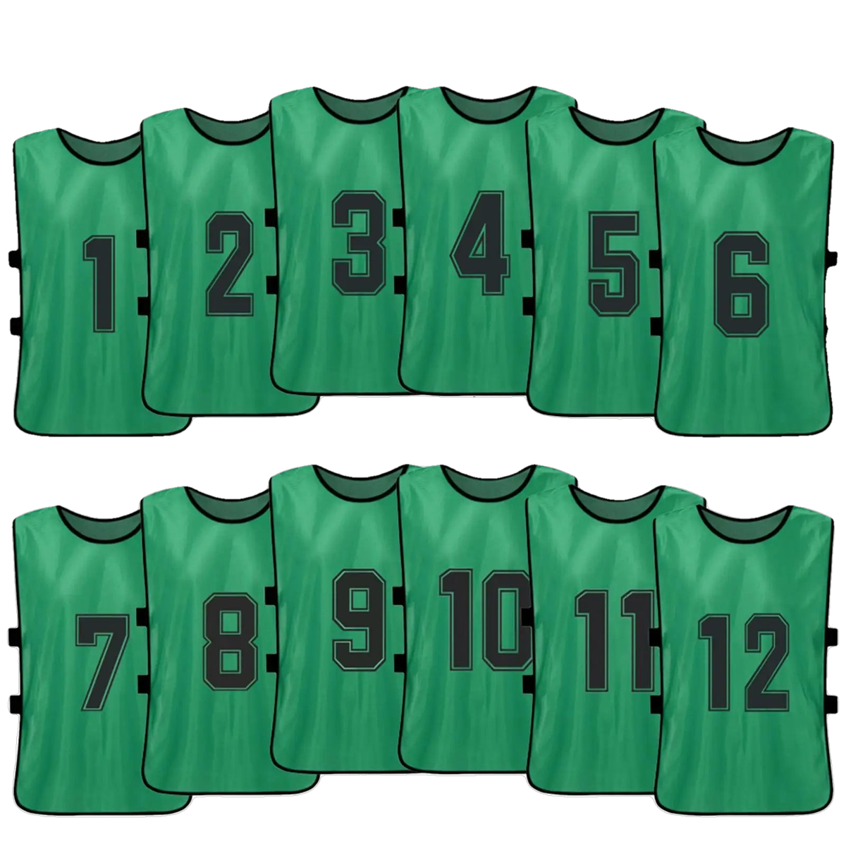 Numbered Football Training Bibs – 6 & 12 Piece Sets
