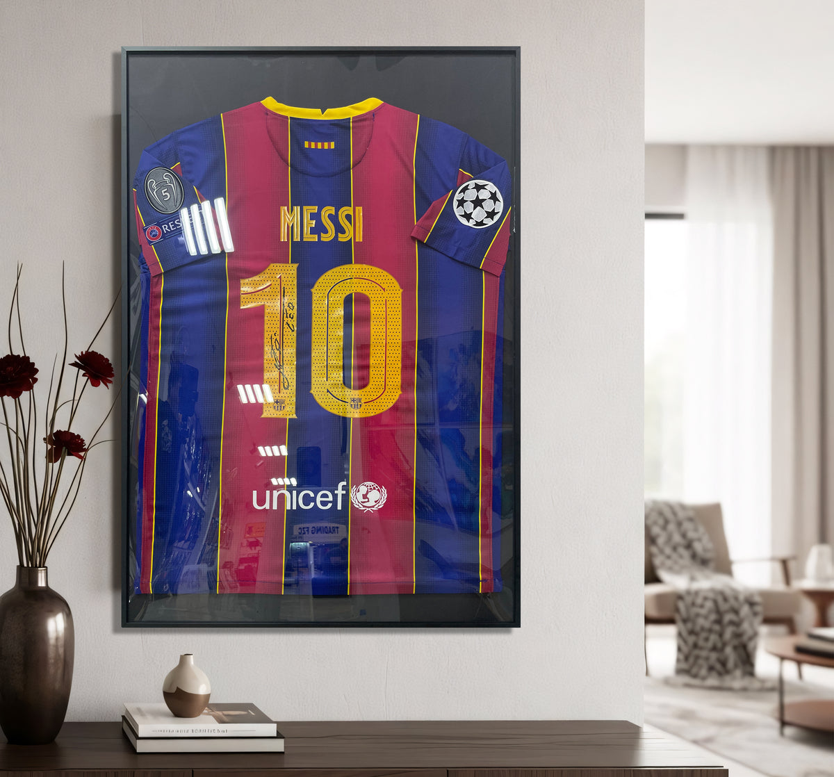 MESSI CLASSIC FRAMED JERSEY — 60 × 90 CM