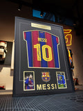 MESSI COLLECTOR'S EDITION FRAMED JERSEY — 70 × 100 CM