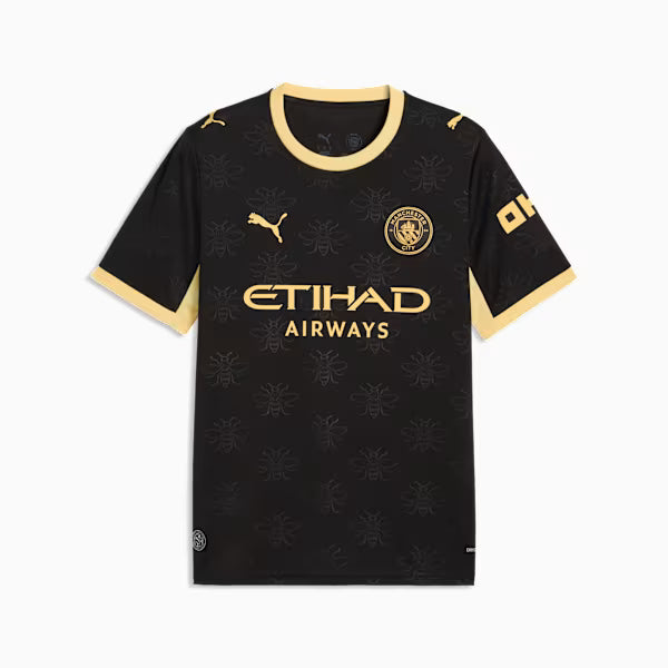 Official Manchester City Home/Away Puma Jersey 25/26 – Black – Adult