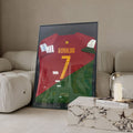 Ronaldo Portugal CLASSIC FRAMED JERSEY — 60 × 90 CM