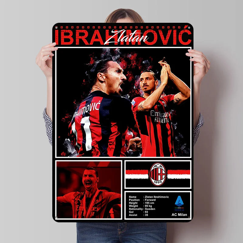 Zlatan Ibrahimović Football Legend Poster
