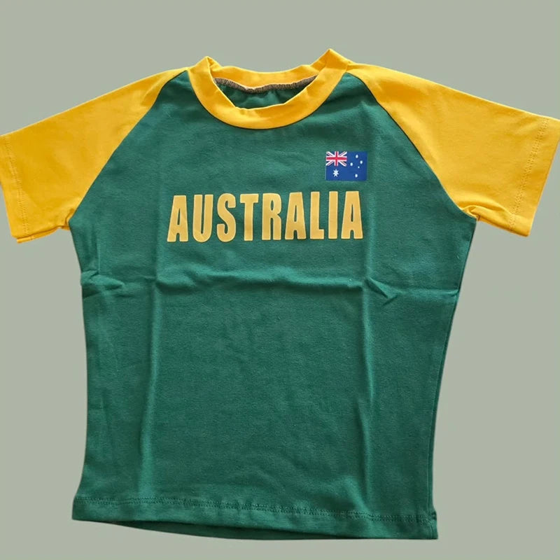 Women's Brazil Green Crop Top