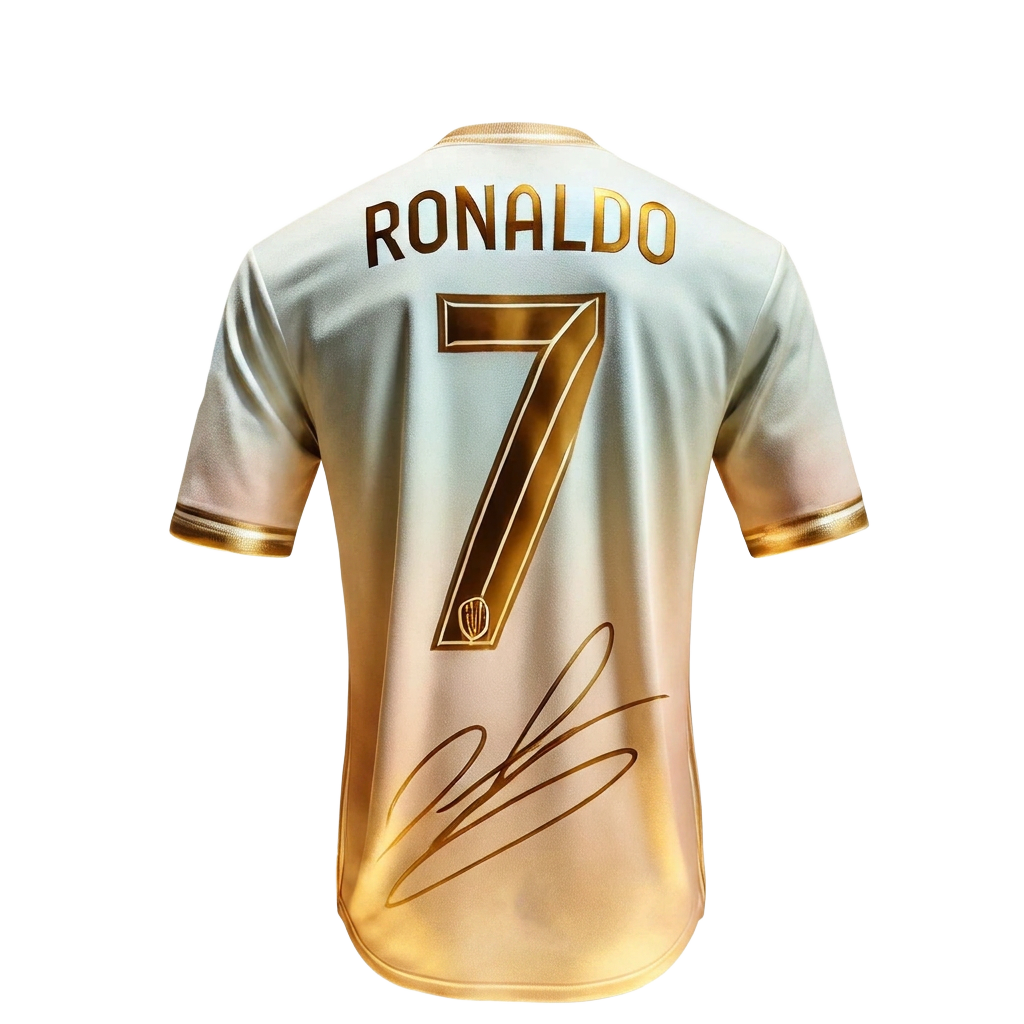 Ronaldo Football Superstar Gold Edition T-Shirt