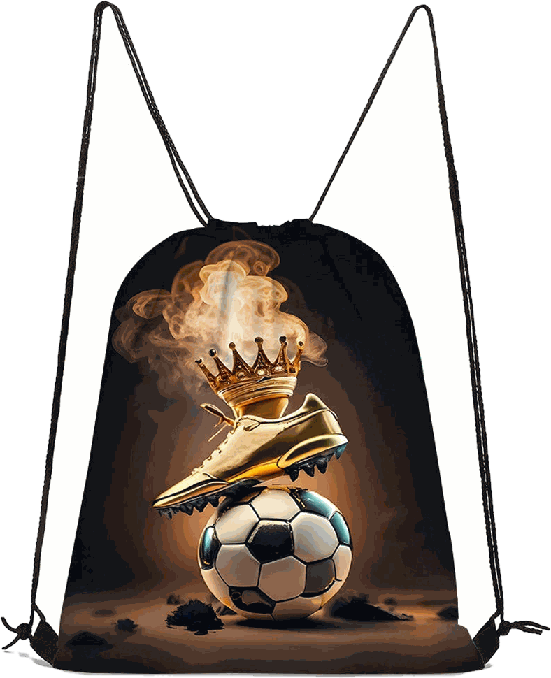 Football Drawstring Bag