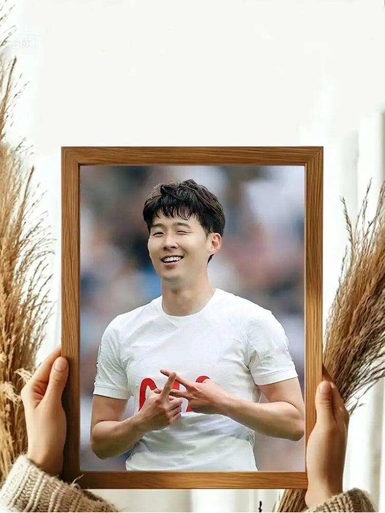 Son Heung-min Football Icon Poster