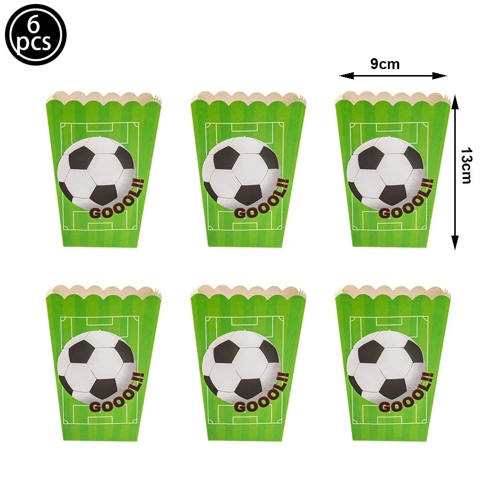 Football Party Decoration Set – Balloons, Tablecloths, Straws & Party Bags