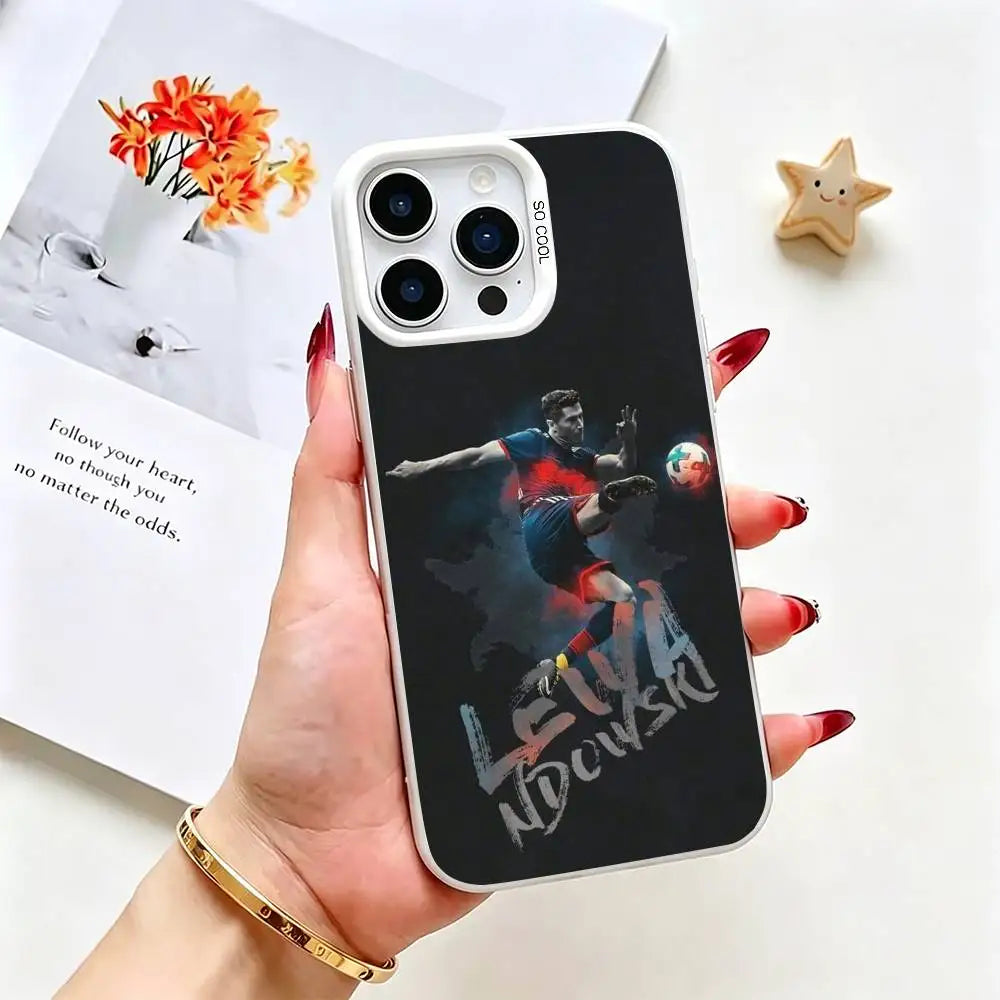 Robert Lewandowski Silver iPhone Case