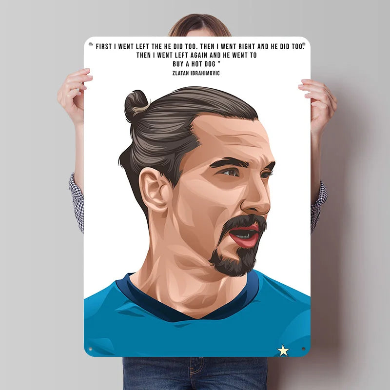 Zlatan Ibrahimović Football Legend Poster