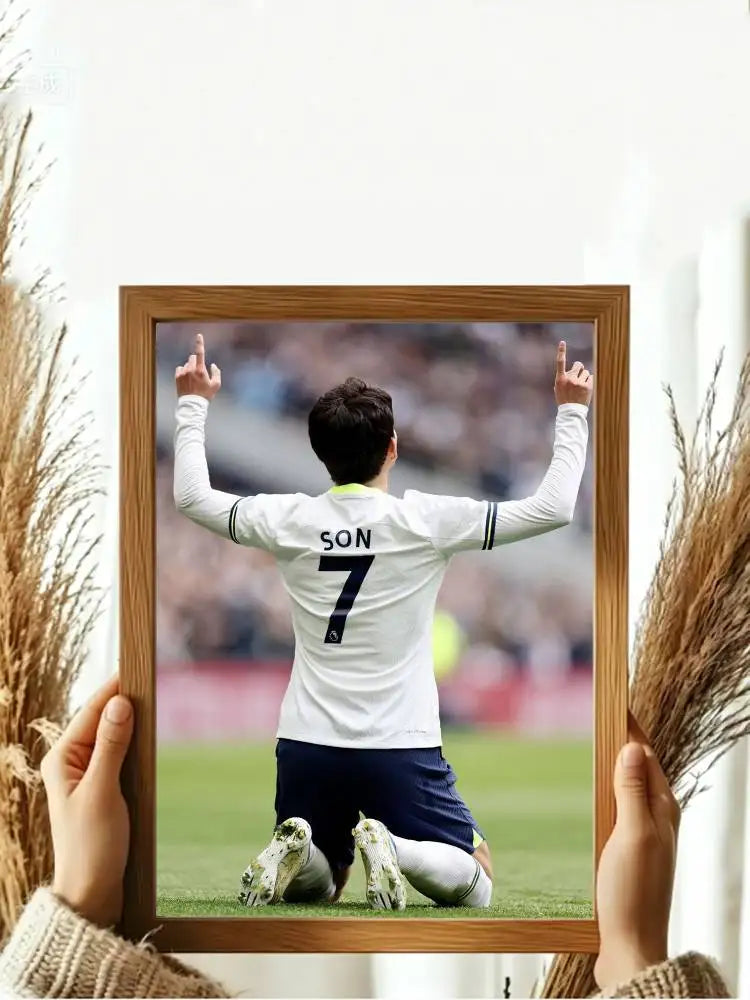 Son Heung-min Football Icon Poster