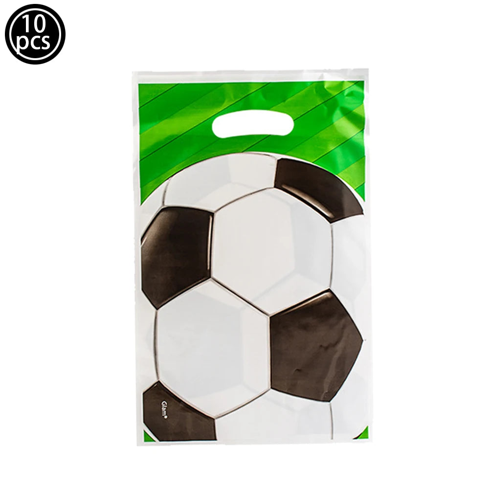 Football Party Decoration Set – Balloons, Tablecloths, Straws & Party Bags