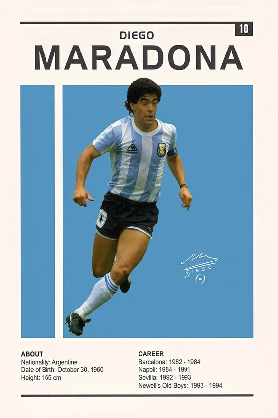 Diego Maradona Argentina Poster