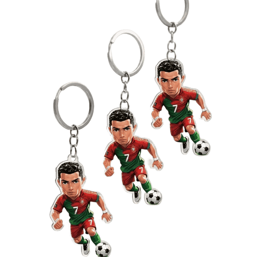 Football player acrylic keychains
