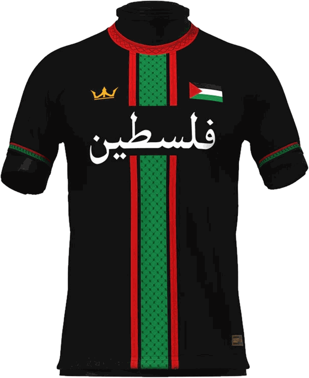 Palestine Flag Football T-Shirt