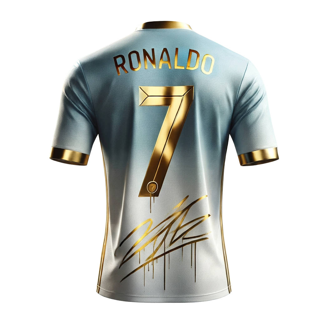 Ronaldo Football Superstar Gold Edition T-Shirt