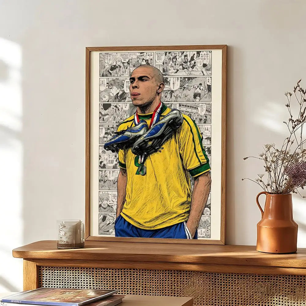 Ronaldo Brazilian footballer nr9 Poster