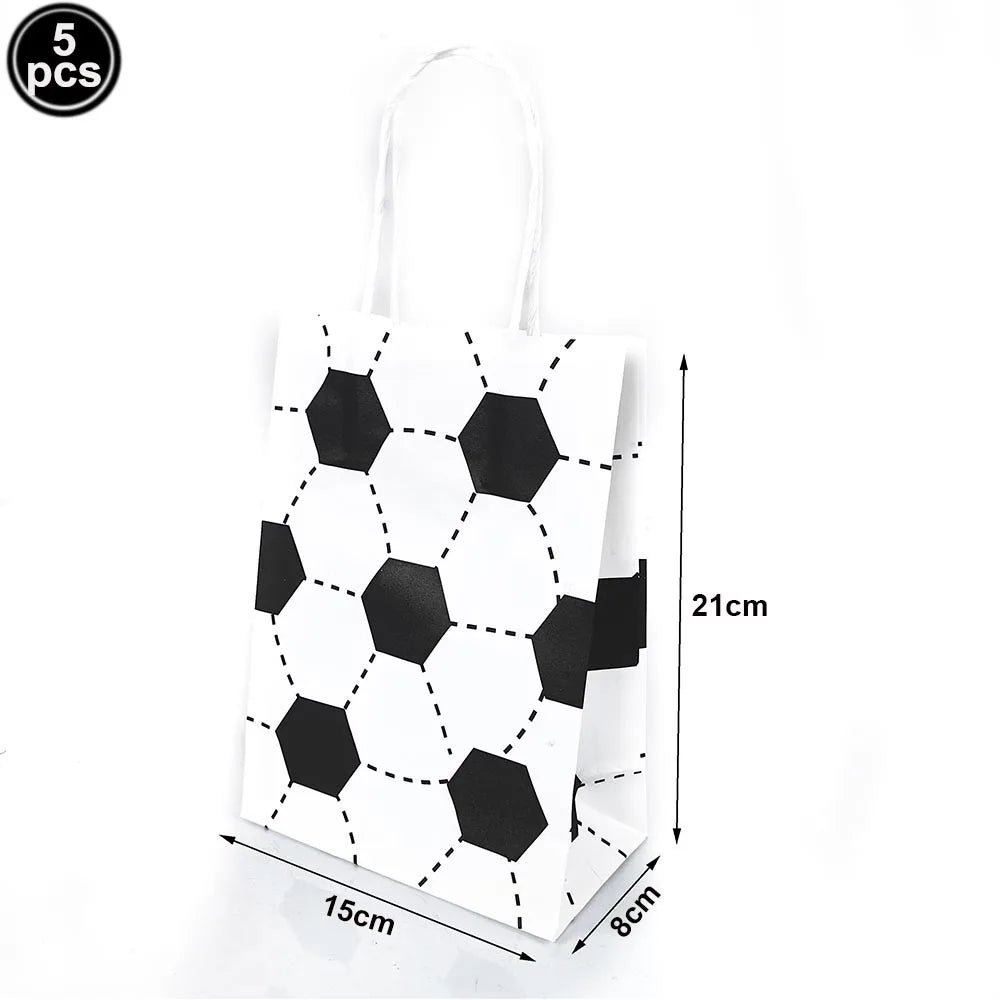 Football Party Decoration Set – Balloons, Tablecloths, Straws & Party Bags