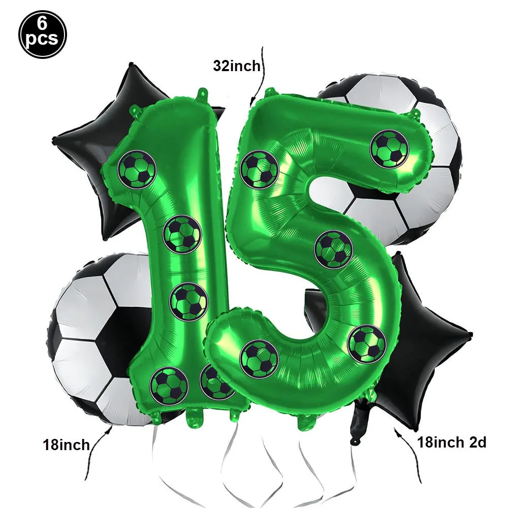 Giant Standing Football Trophy Foil Balloon – Champions Cup Party Decoration (UAE)
