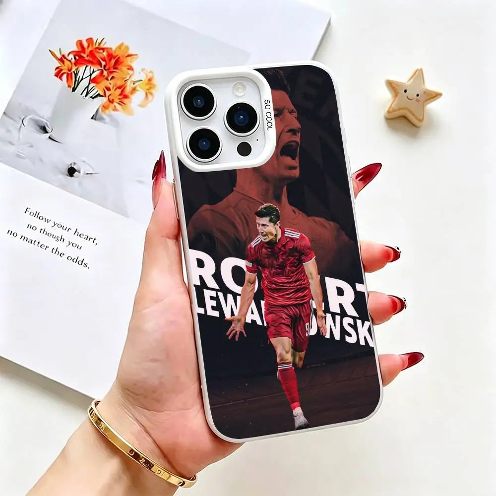 Robert Lewandowski Silver iPhone Case