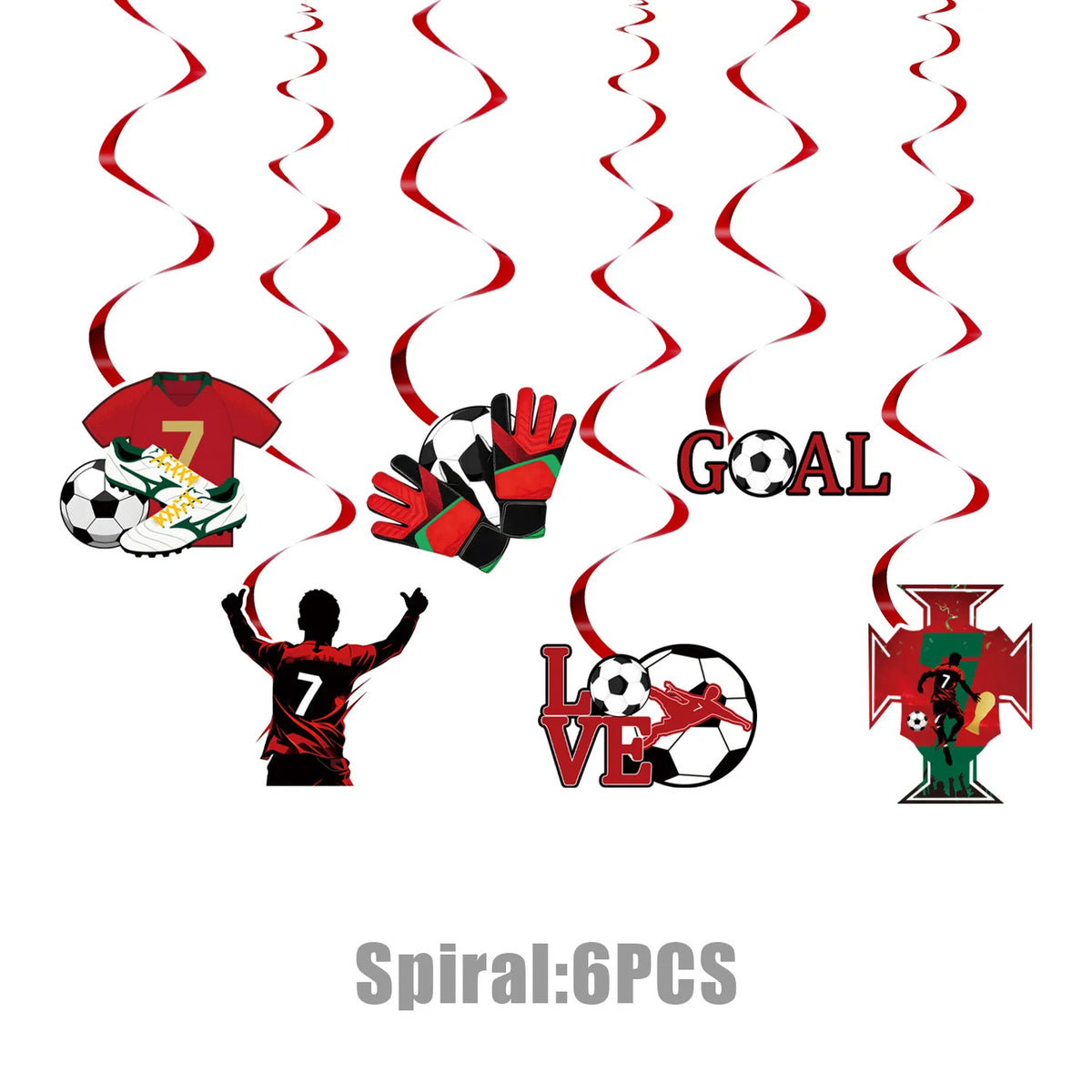 Ronaldo CR7 Football Party Set – Plates, Cups, Balloons, Banner & Backdrop