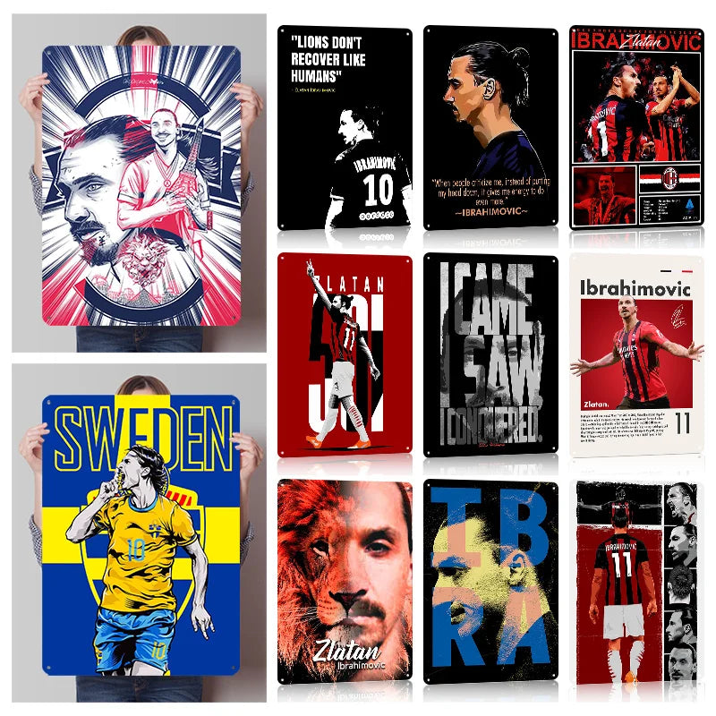 Zlatan Ibrahimović Football Legend Poster