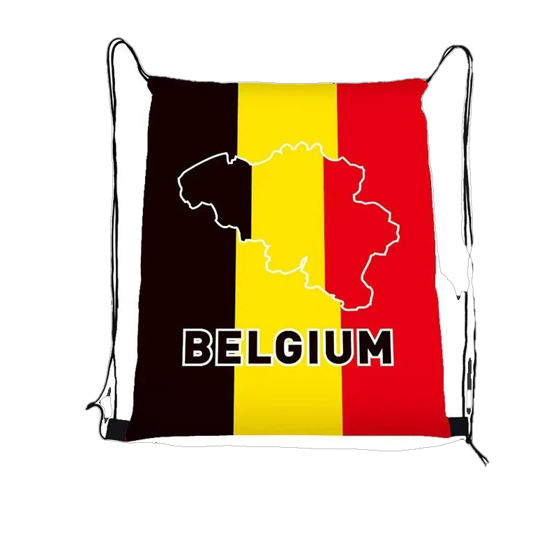 International Football Flag Drawstring Bag