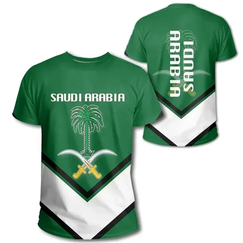 Saudi Arabia Flag Football T-Shirt – Men's
