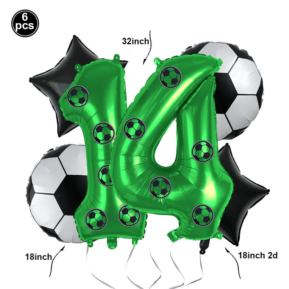 Giant Standing Football Trophy Foil Balloon – Champions Cup Party Decoration (UAE)