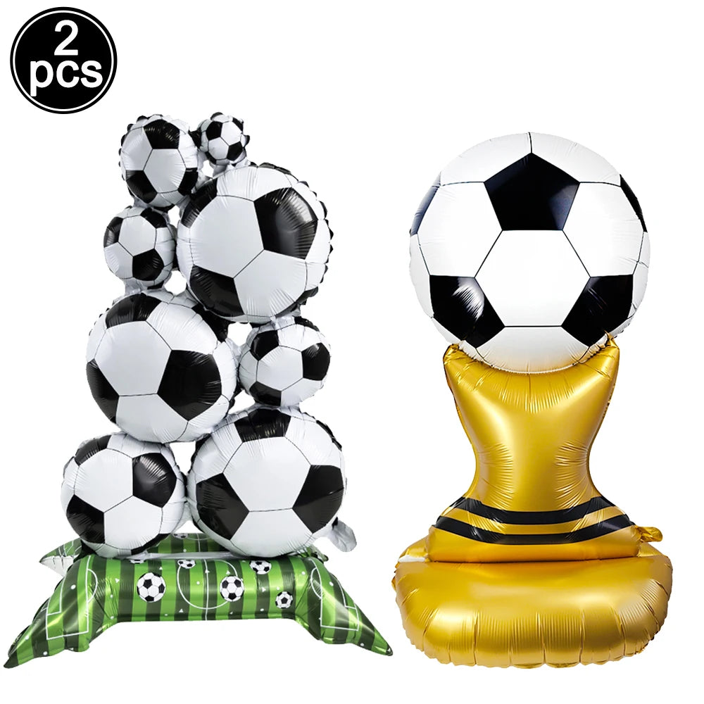 Giant Standing Football Trophy Foil Balloon – Champions Cup Party Decoration (UAE)