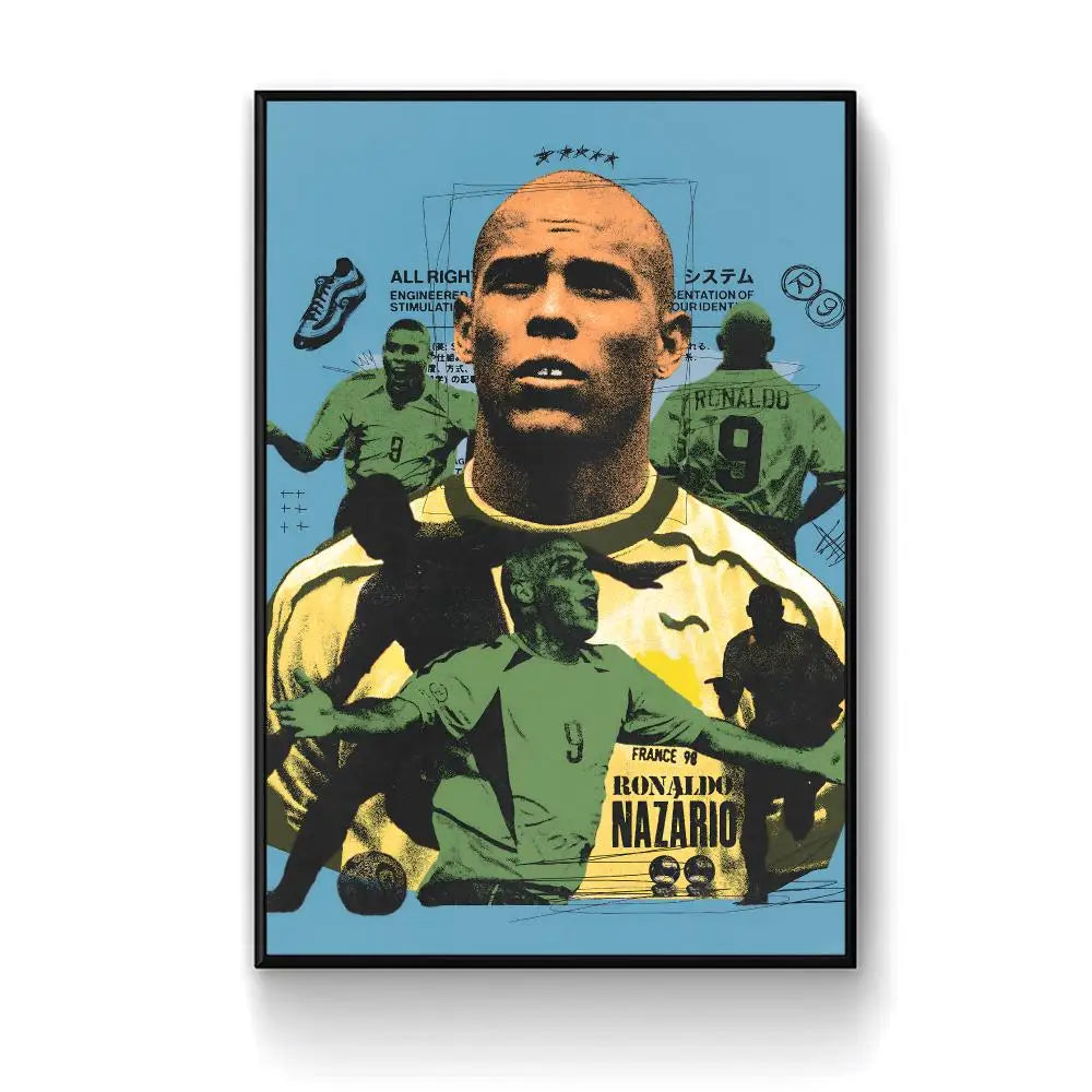 Ronaldo Brazilian footballer nr9 Poster
