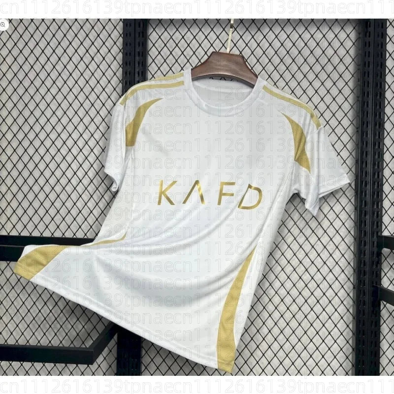 Al Nassr 2026 Away Football Shirt – White & Gold