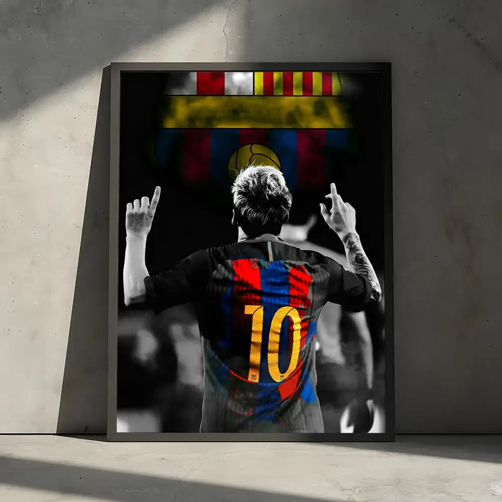 Lionel Messi Football Legend Poster