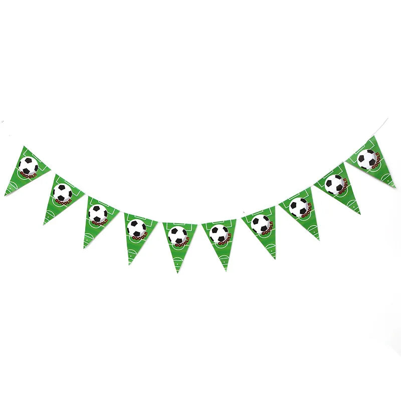 Football Party Decoration Set – Balloons, Tablecloths, Straws & Party Bags