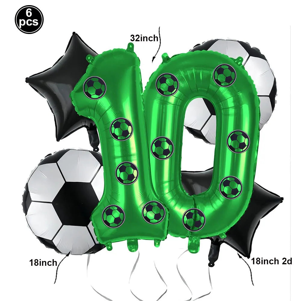 Giant Standing Football Trophy Foil Balloon – Champions Cup Party Decoration (UAE)