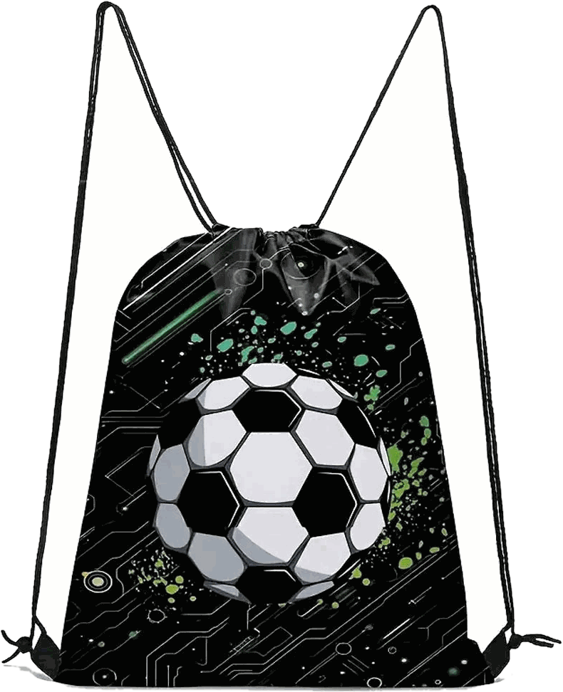 Football Drawstring Bag